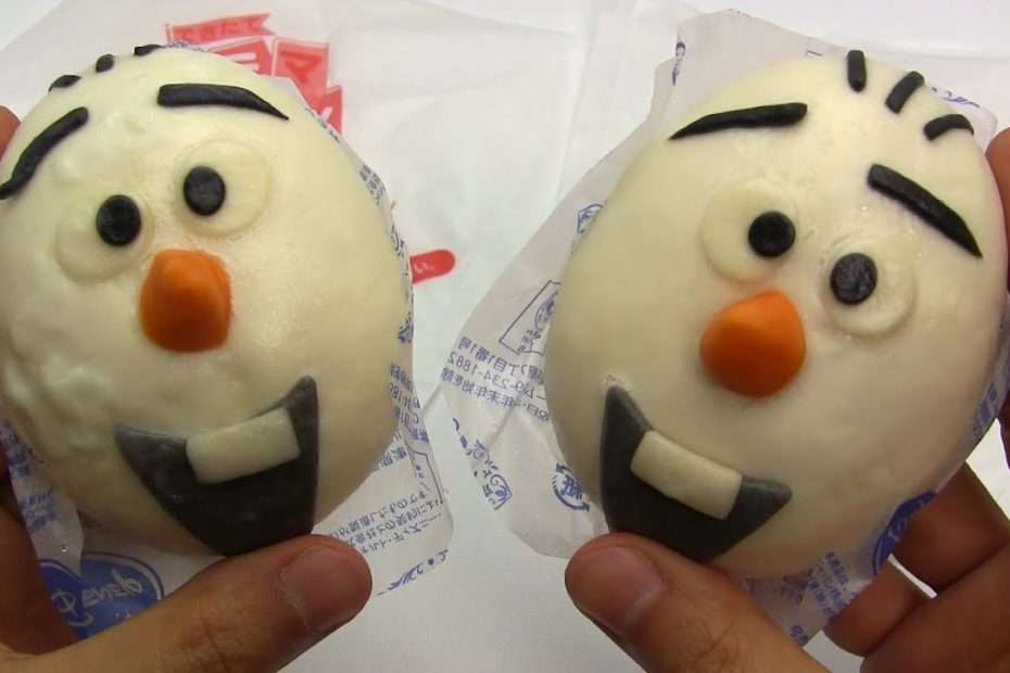 Japanese Candy & Snacks #217 Frozen Olaf Chocolate Steamed Bun