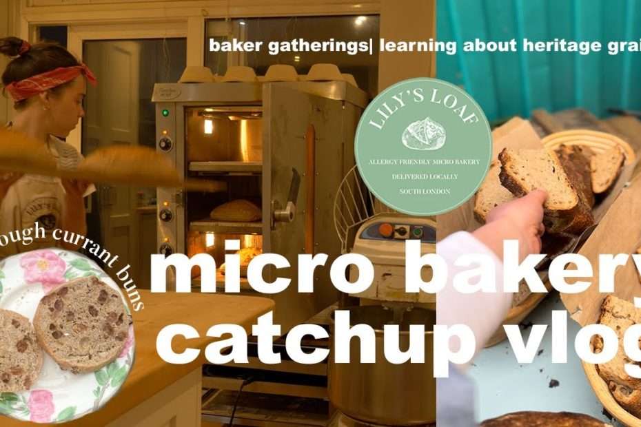 Micro bakery vlog: baker gathering | heritage grains | sourdough currant buns  | new projects