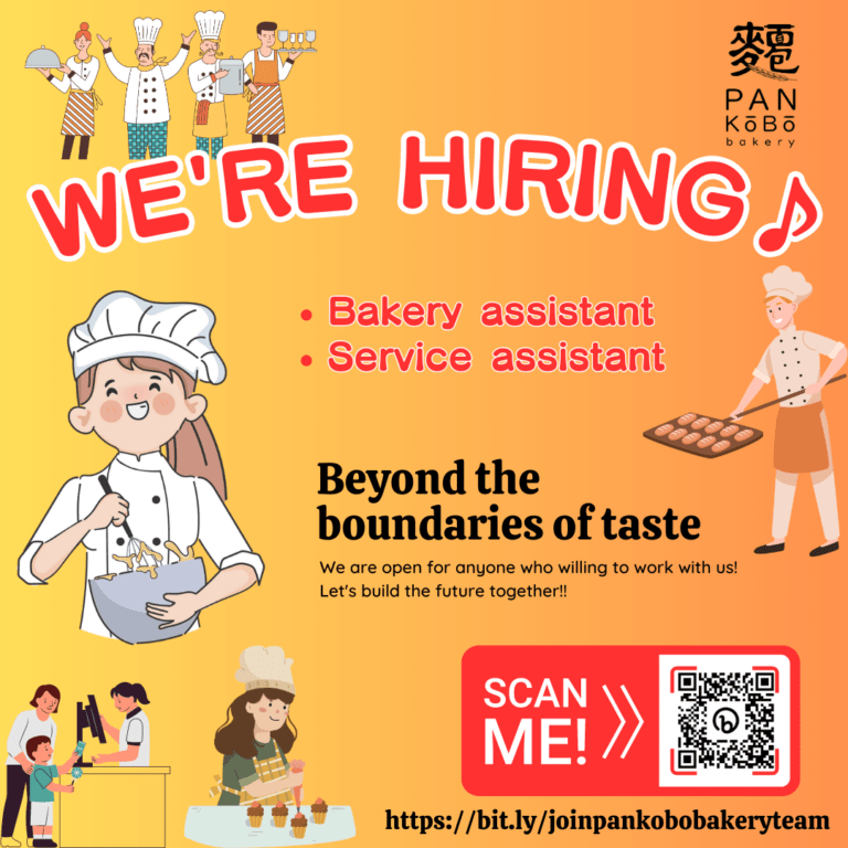 PanKobo Japanese Bakery is hiring now!