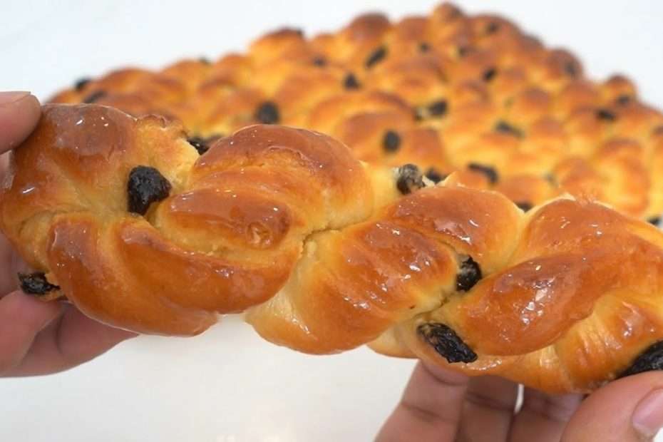 How To Make Raisin Twisted Bread | So Soft And Fluffy