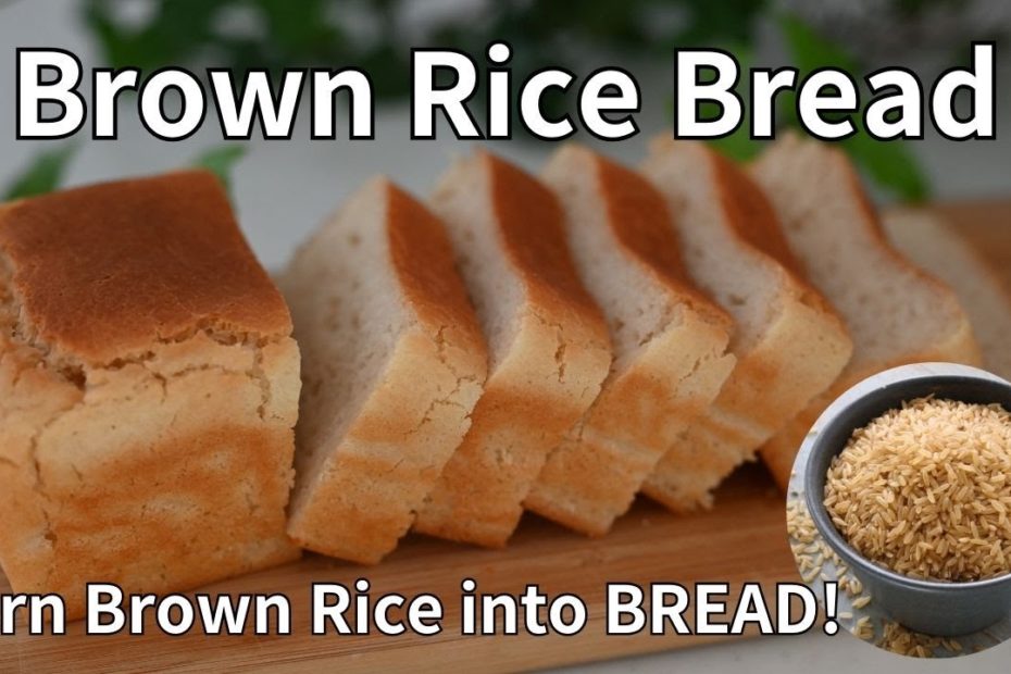 Turn Brown RICE into BREAD | Blender Brown Rice Bread  | The Best Gluten Free Bread