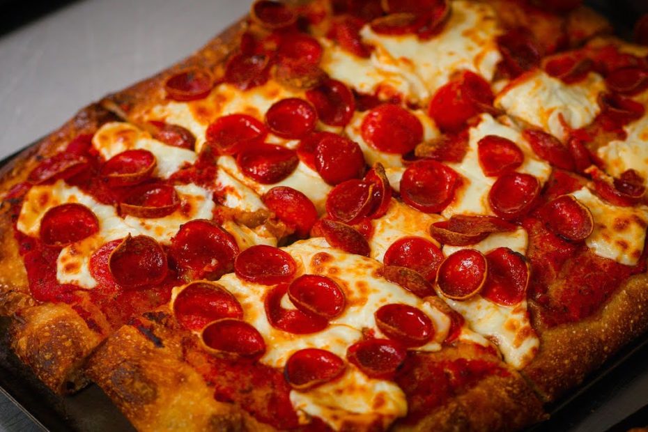 Grab a giant slice of sourdough pan pizza