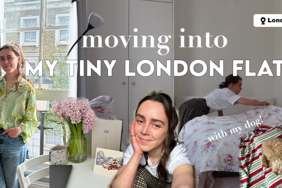 moving into my London flat with my dog! | moving in vlog