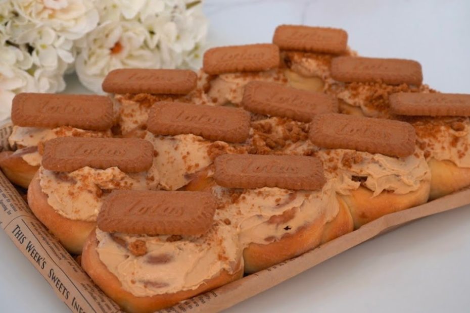 Soft and Fluffy Biscoff Rolls