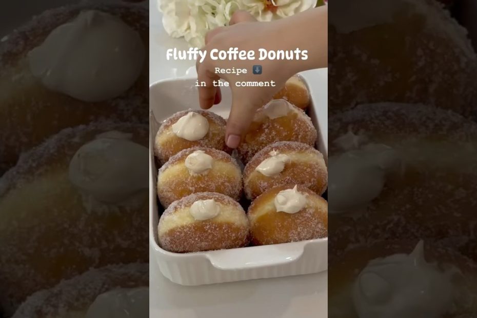 Soft and Fluffy Coffee donuts #shorts #shortvideo  #savoreasy #donuts #coffee