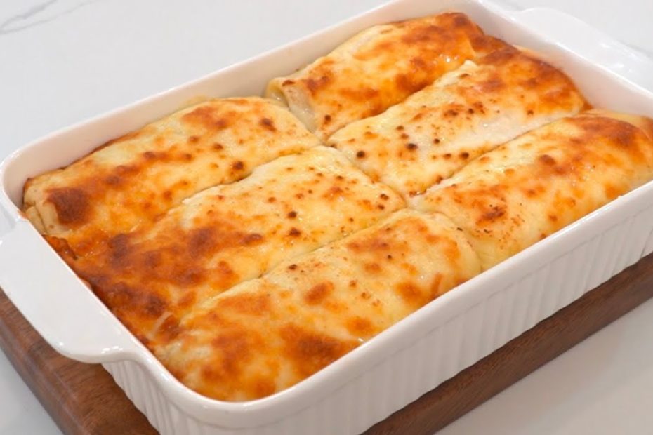 Cheesy Beef Crepe Wrap