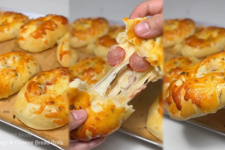 SAUSAGE AND CHEESE Soft Bread Rolls Recipe