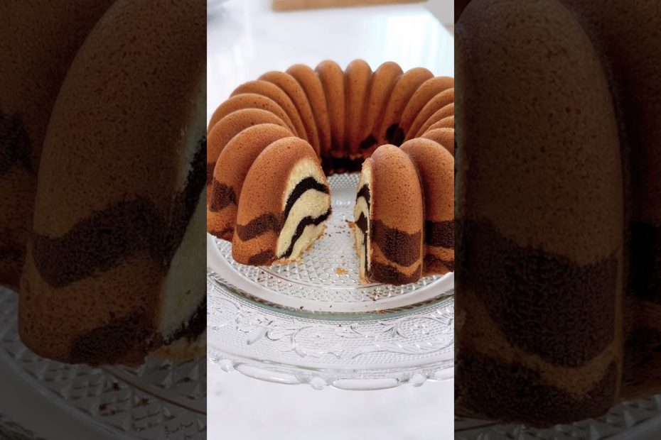 Zebra Butter Cake #baking #cake #food