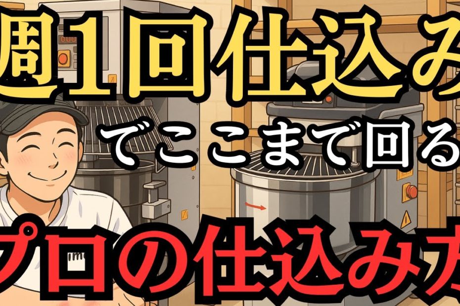 【仕込みは週1回】効率化を極めたパン屋の舞台裏