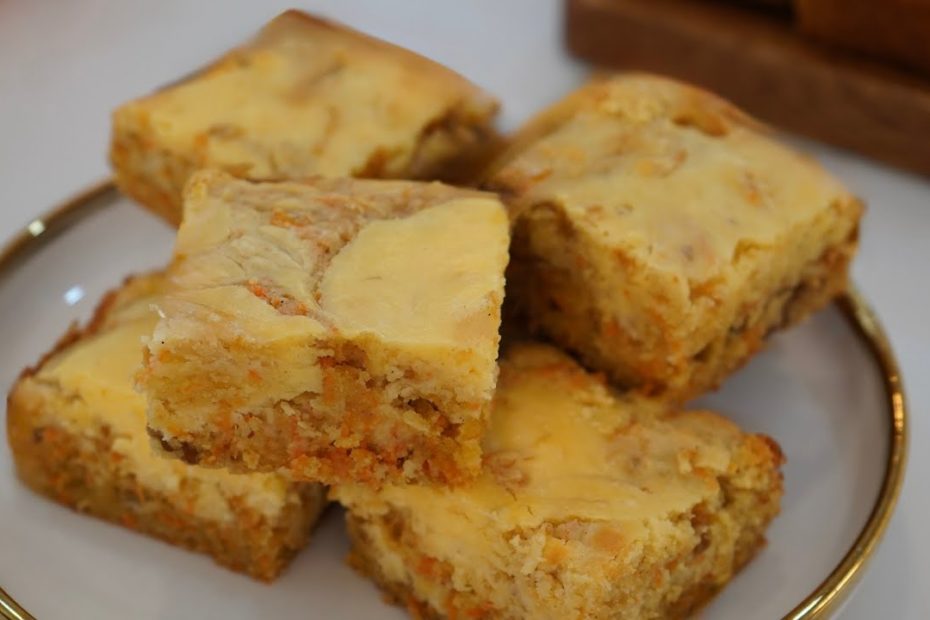 Carrot Cheesecake Bars