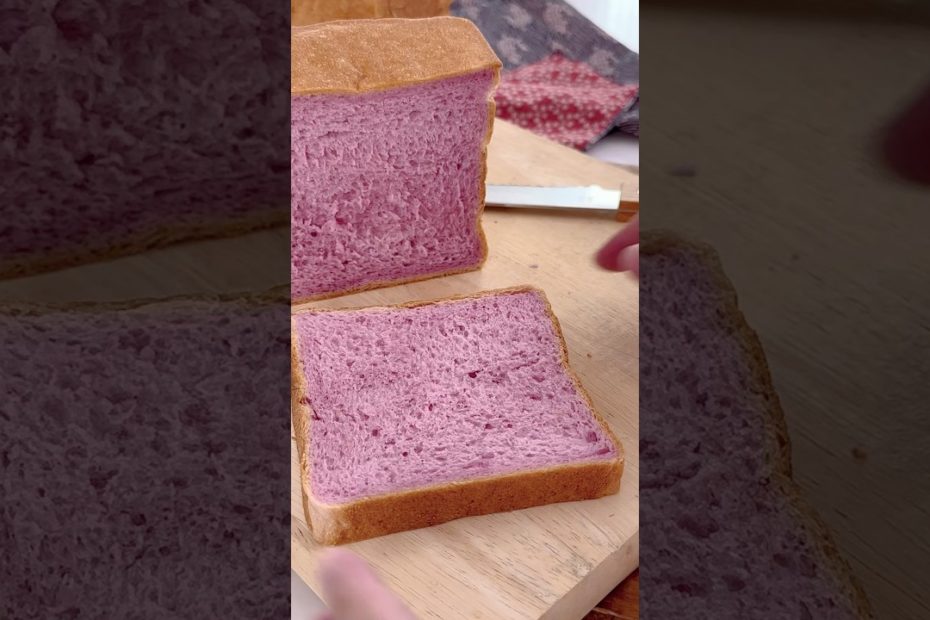 Purple Sweet Potato Bread #baking #bread #apron