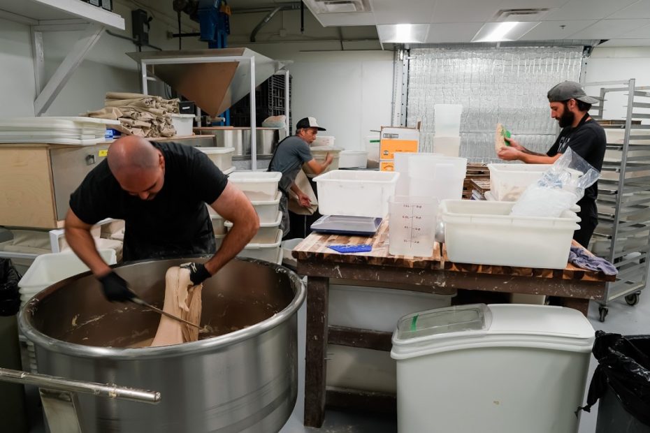 Bakers at Work - The Daily Routine of Mixing Sourdough