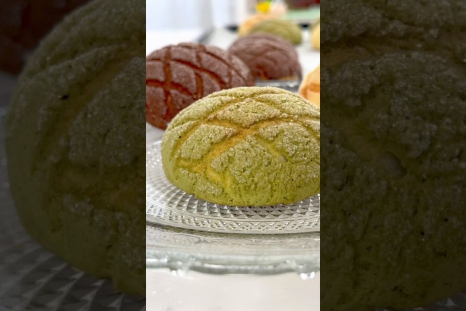 Japanese Melon Bread #apron #baking #bread #recipe