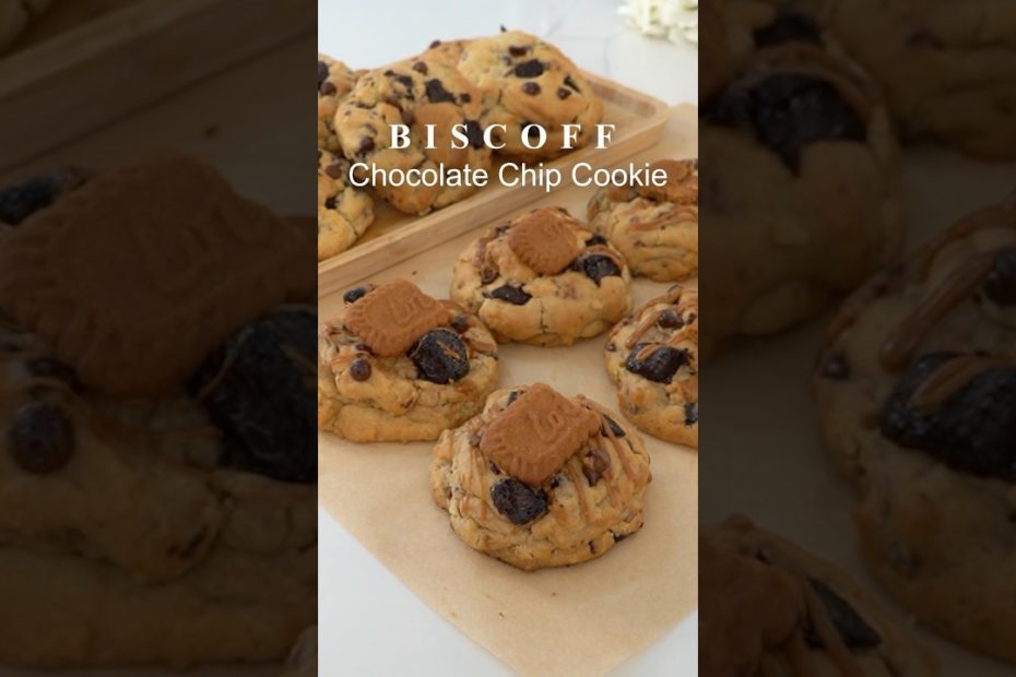 New York Style Biscoff Cookie #cookies #newyork #recipe #baking