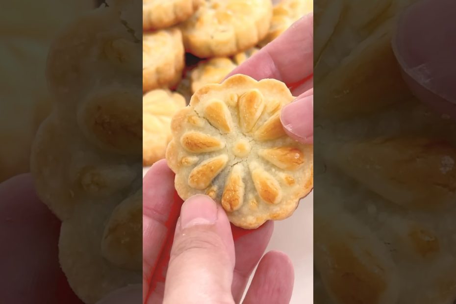 Only 5 Ingredient Red Bean Shortbread 红豆酥饼 #apron #baking #recipe