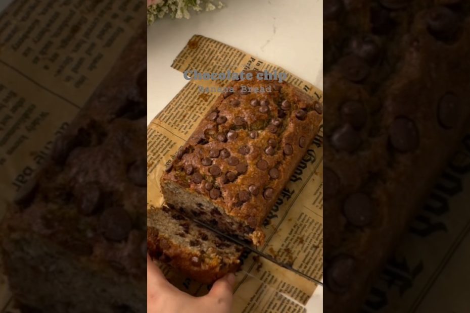 Chocolate Chip Banana Bread  #recipe #homemade #cooking #diy #shorts