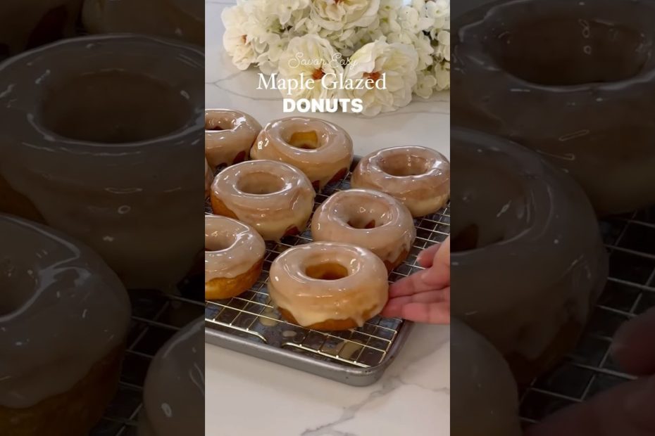 Maple Glazed Donuts #donuts #recipe #homemade #shorts
