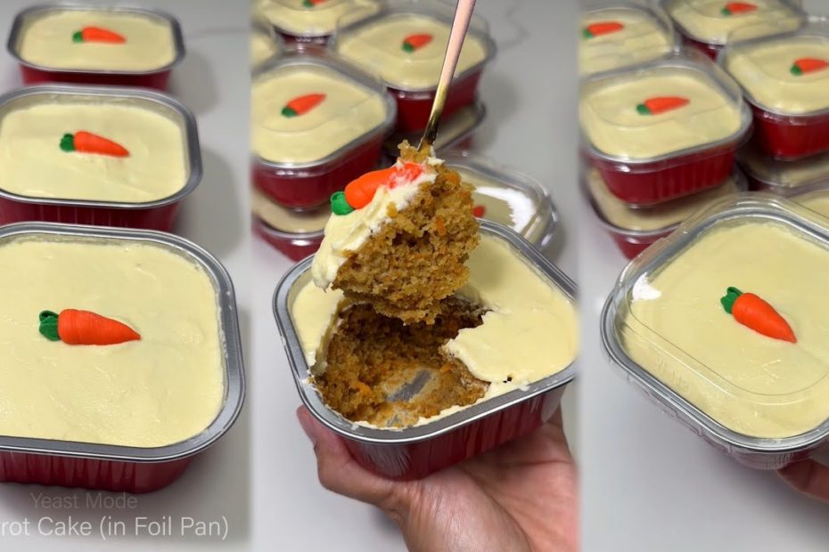 CARROT CAKE (in foil pan) with Frosting Recipe
