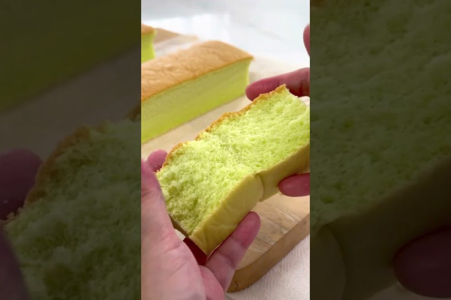 Pandan Castella Cake 香蘭古早味蛋糕 #apron #baking #cake #recipe