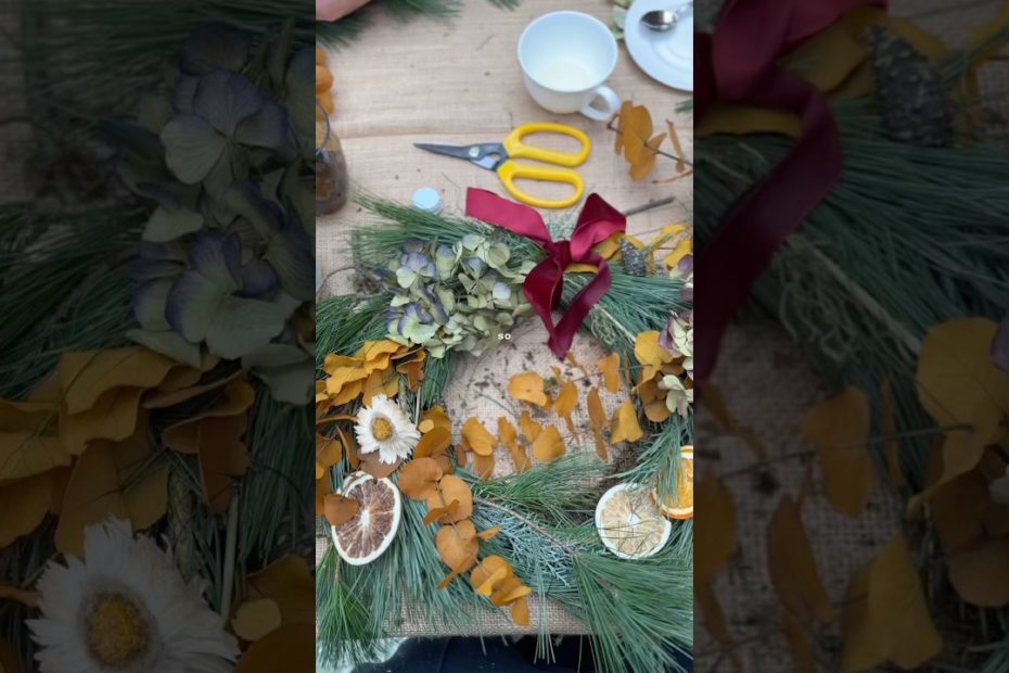 Christmas Wreath Workshop in London 🎄✨ #christmaswreath #workshop