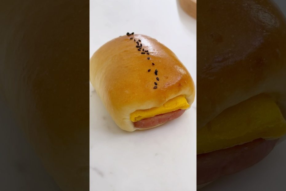 Luncheon Meat & Egg Buns #apron #baking #bread #recipe