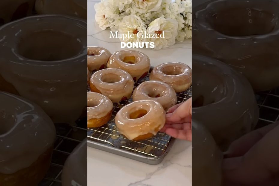 Maple Glazed Donuts #recipe #cooking #donuts #savoreasy