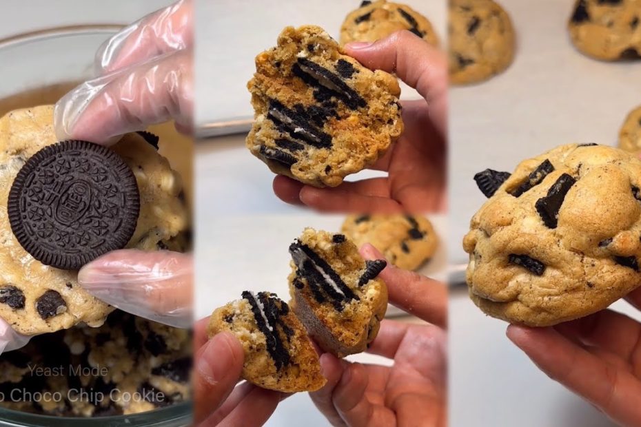 OREO CHOCO CHIP COOKIE | No-Chill, No-Mixer Thick Cookie Recipe