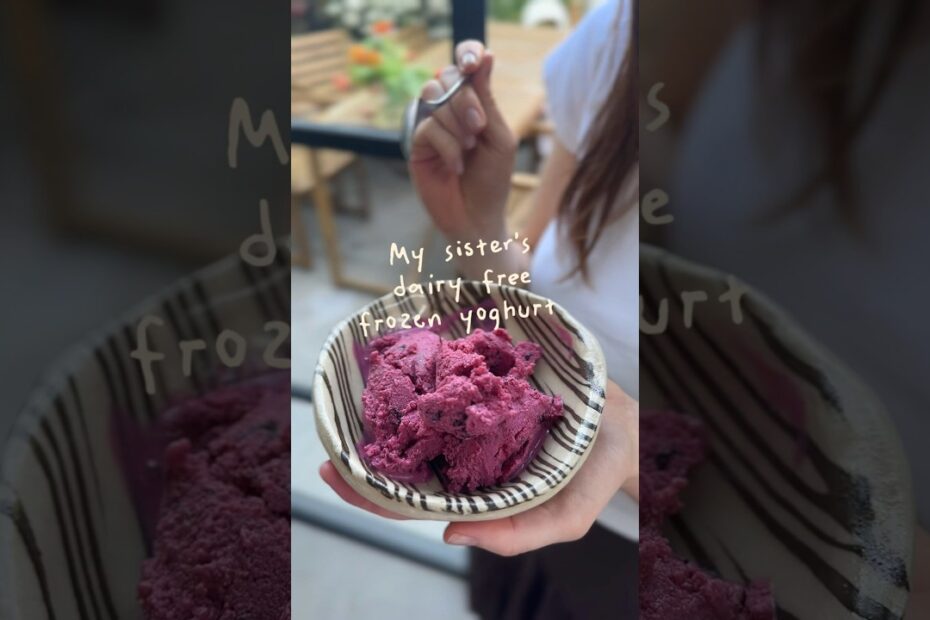 Dairy free froyo! #dairyfreerecipes #frozenyogurt